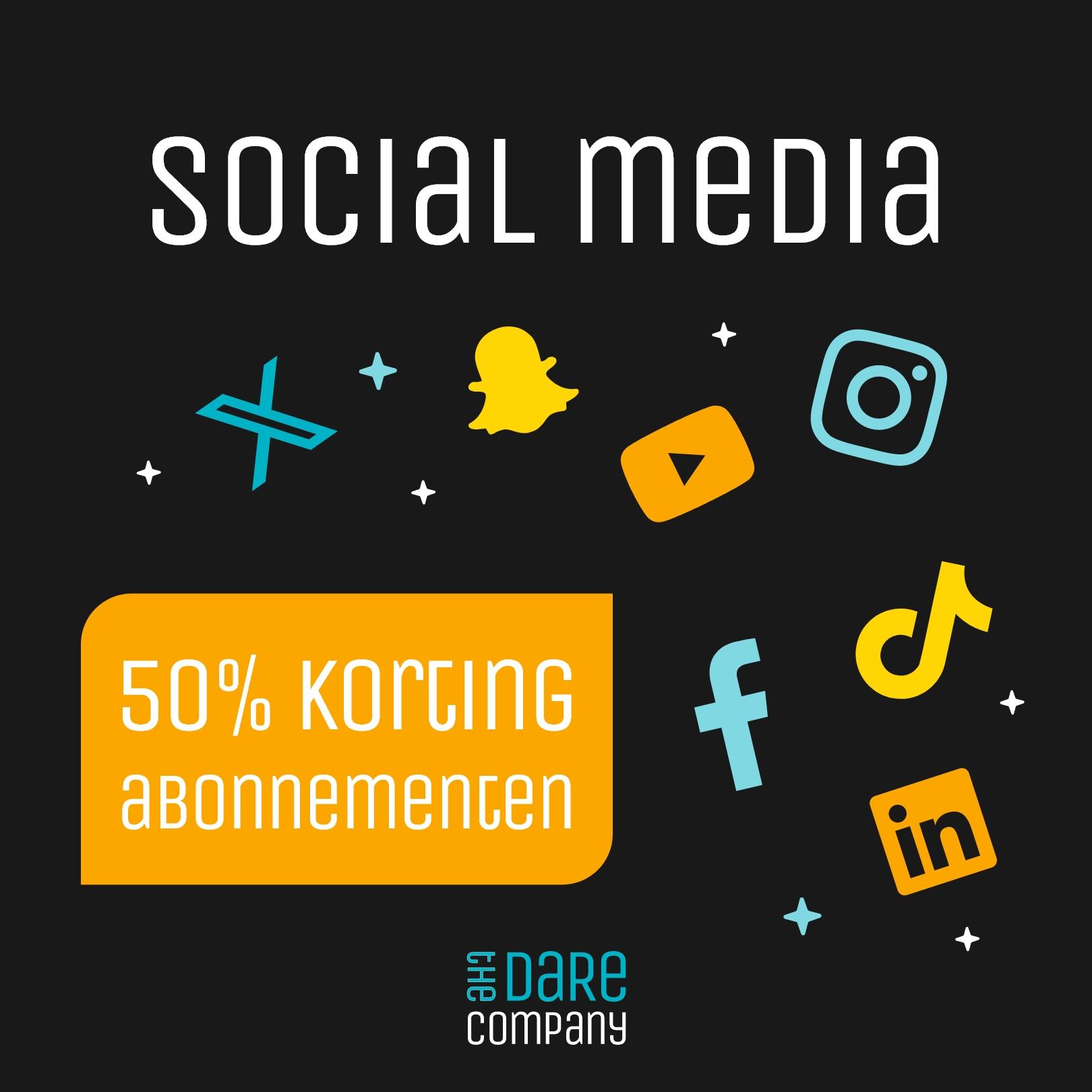 social media korting
