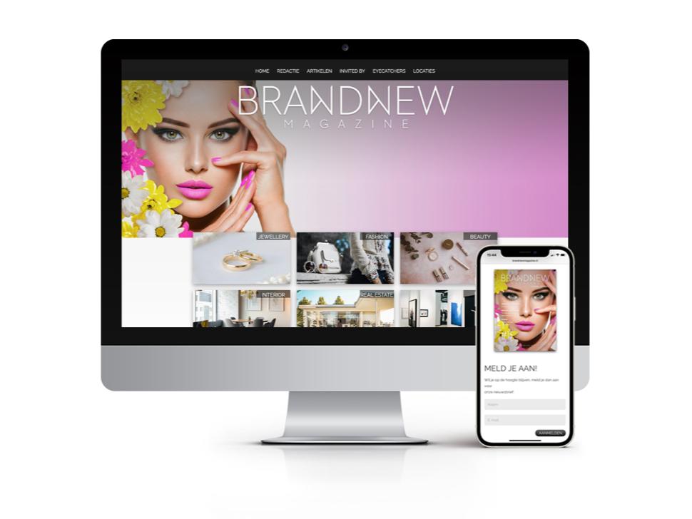 Portfolio | Brand New Magazine website beeld