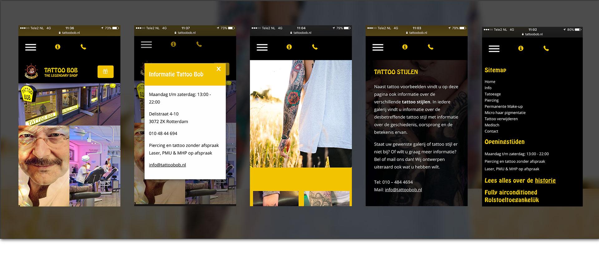 Portfolio | Tattoo Bob mobile visuals