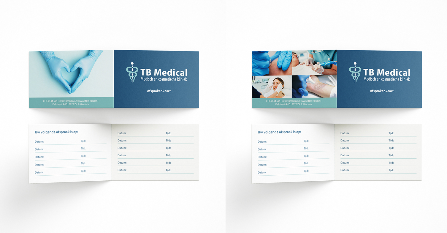 Portfolio | TB Medical appointment cards